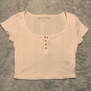 Small white crop top